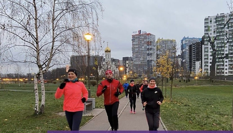 Morning run in the park 50 years of October