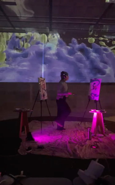 Art exhibition and performance night in Wapping