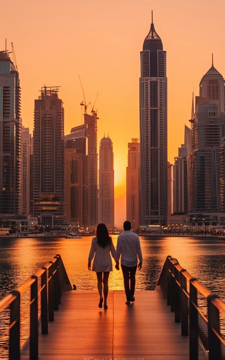 Dubai Marina Sunset Walk