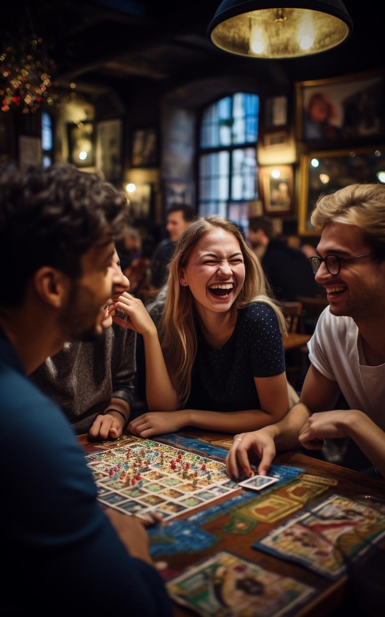 Board Game Night at a Local Pub