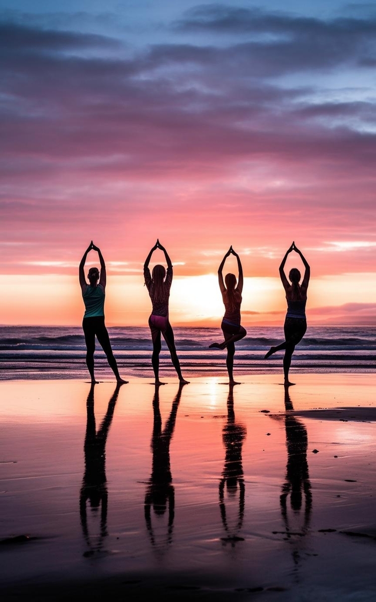 Sunrise Yoga by the Beach
