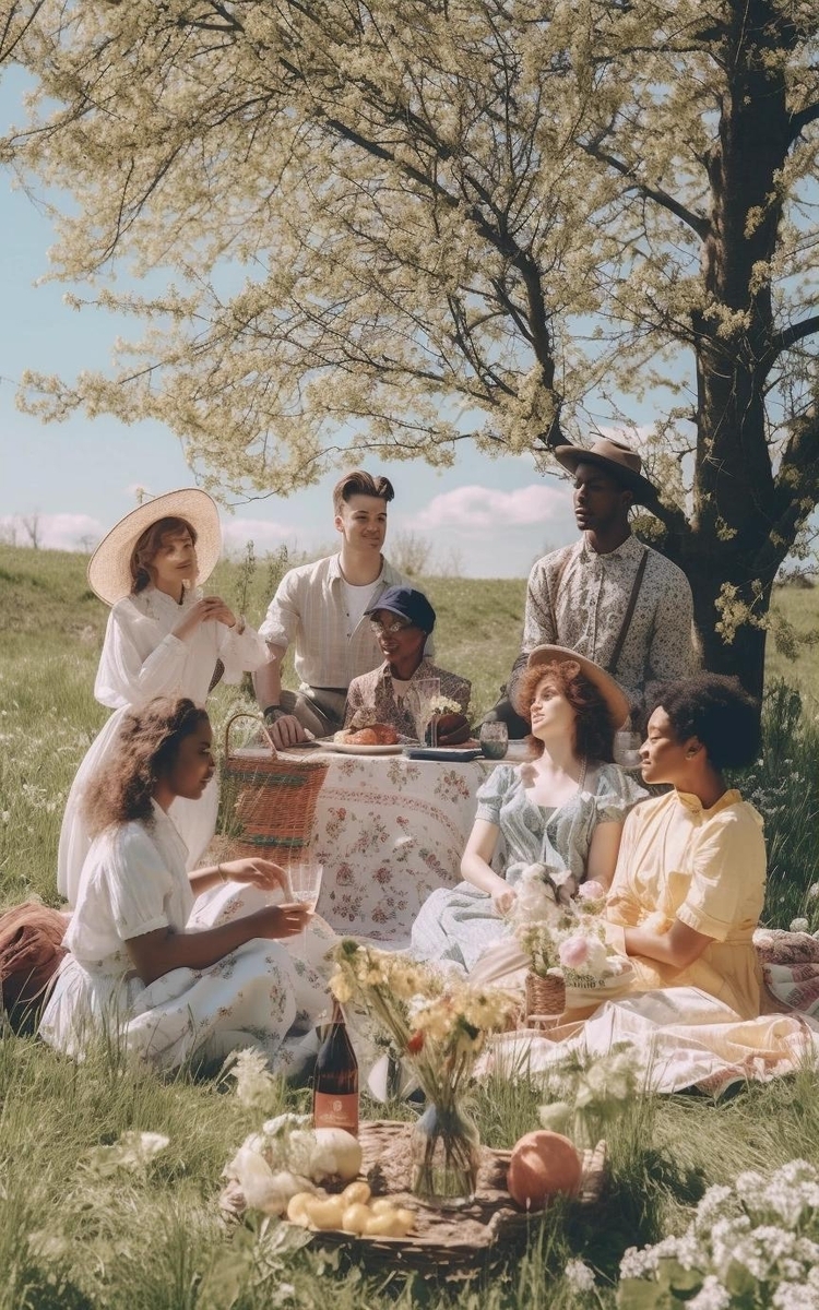 Summer Picnic by the Vltava River
