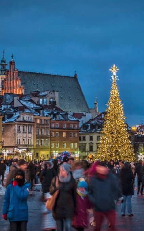 Drinking mulled wine in old town