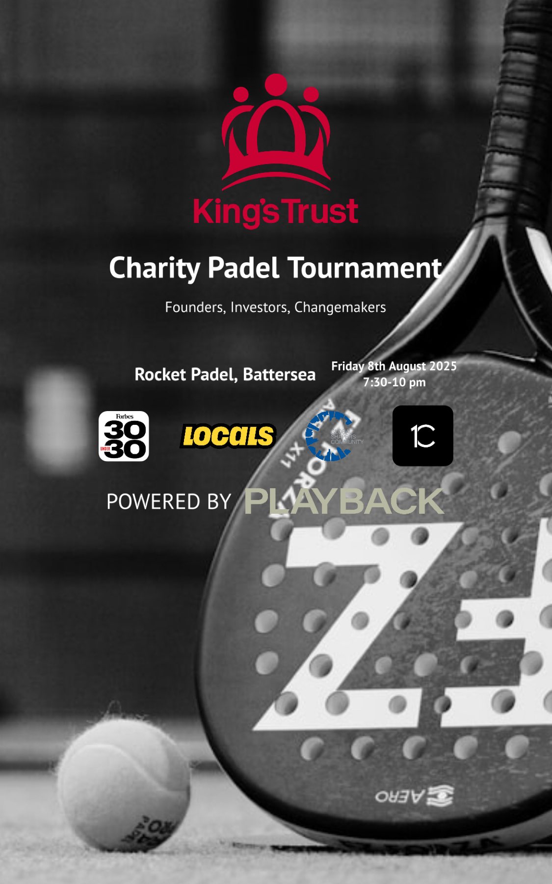 Charity Padel Tournament: Forbes 30 + King’s Trust