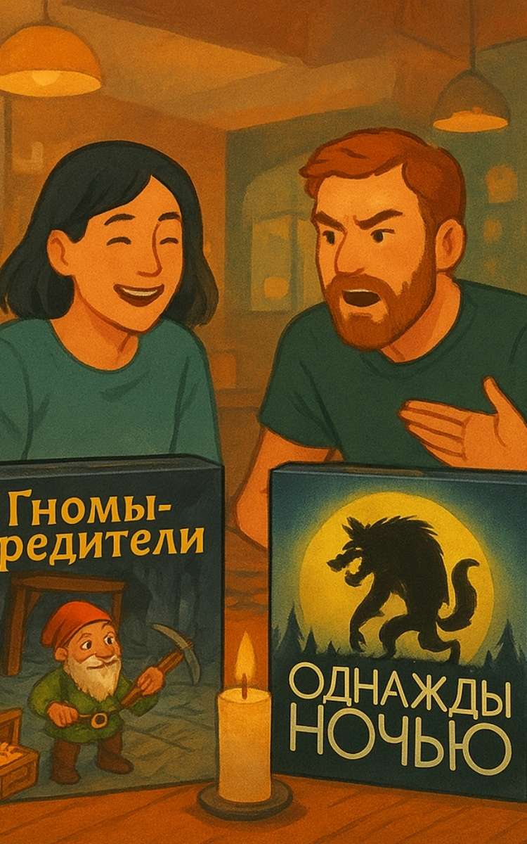 Играем в настолки в кафе