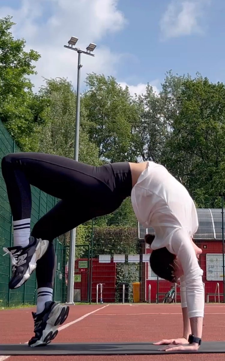 Stretching w parku