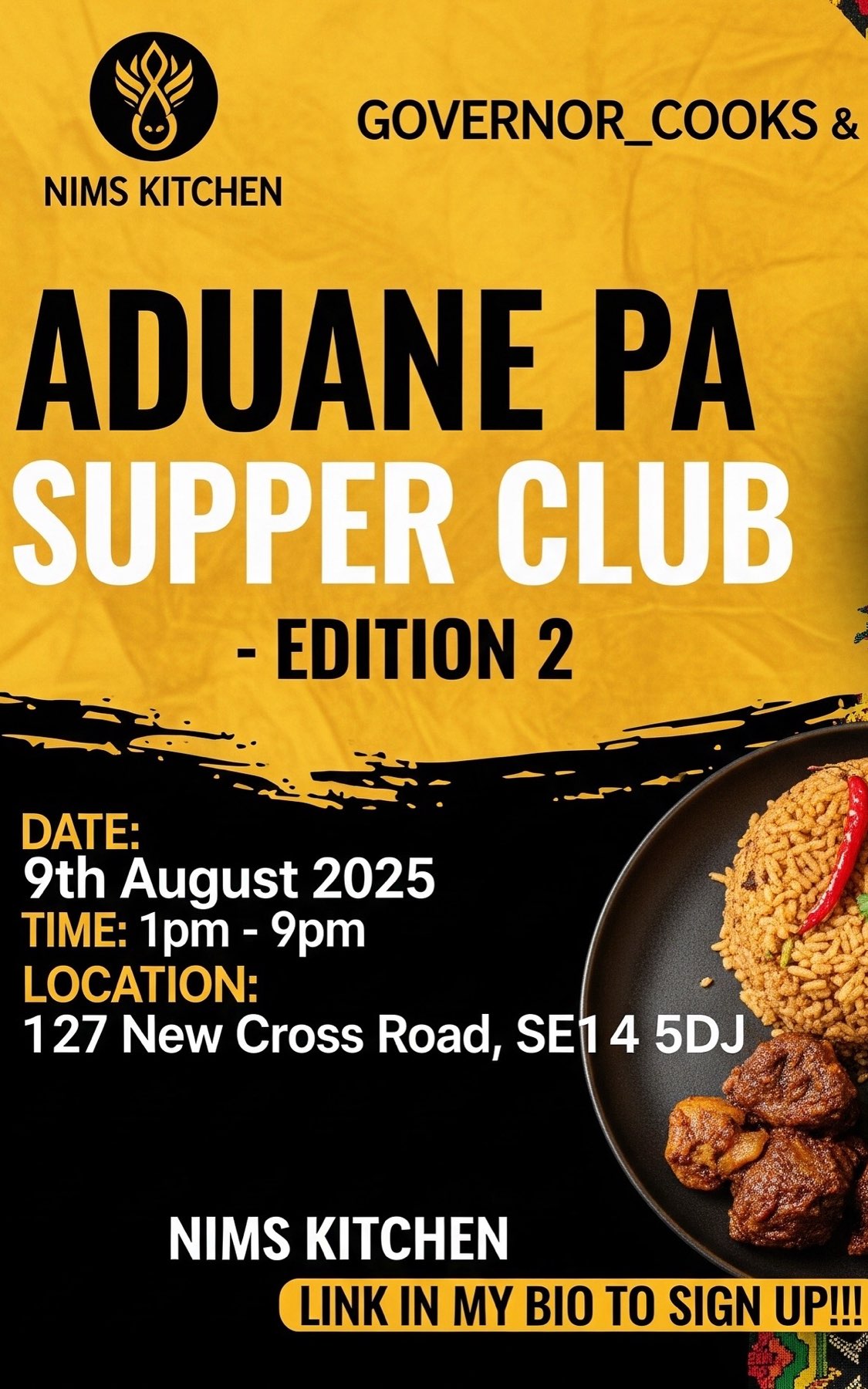 Supper Club: Ghanaian Dishes