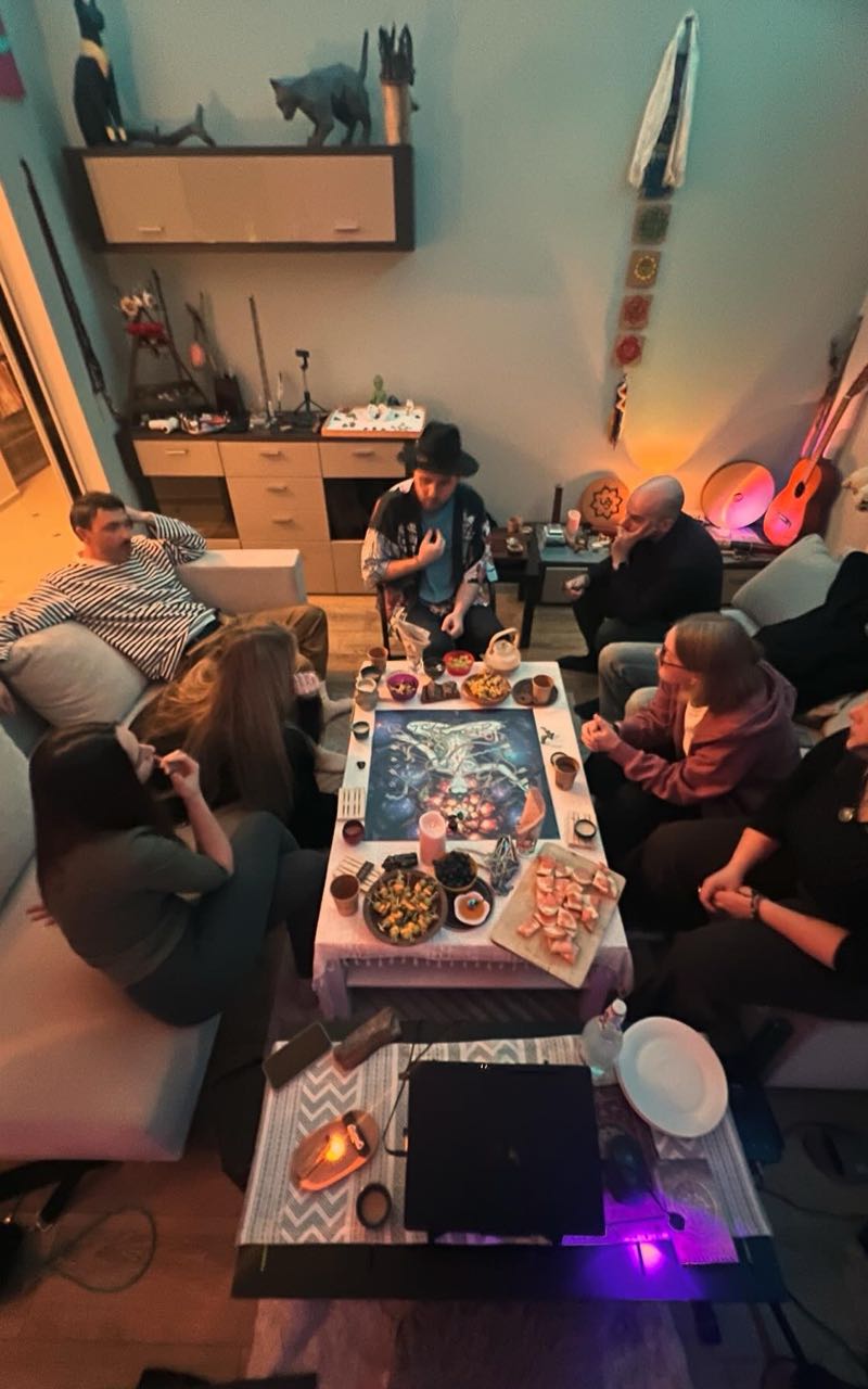 Лила и Чай с Егором и Олей