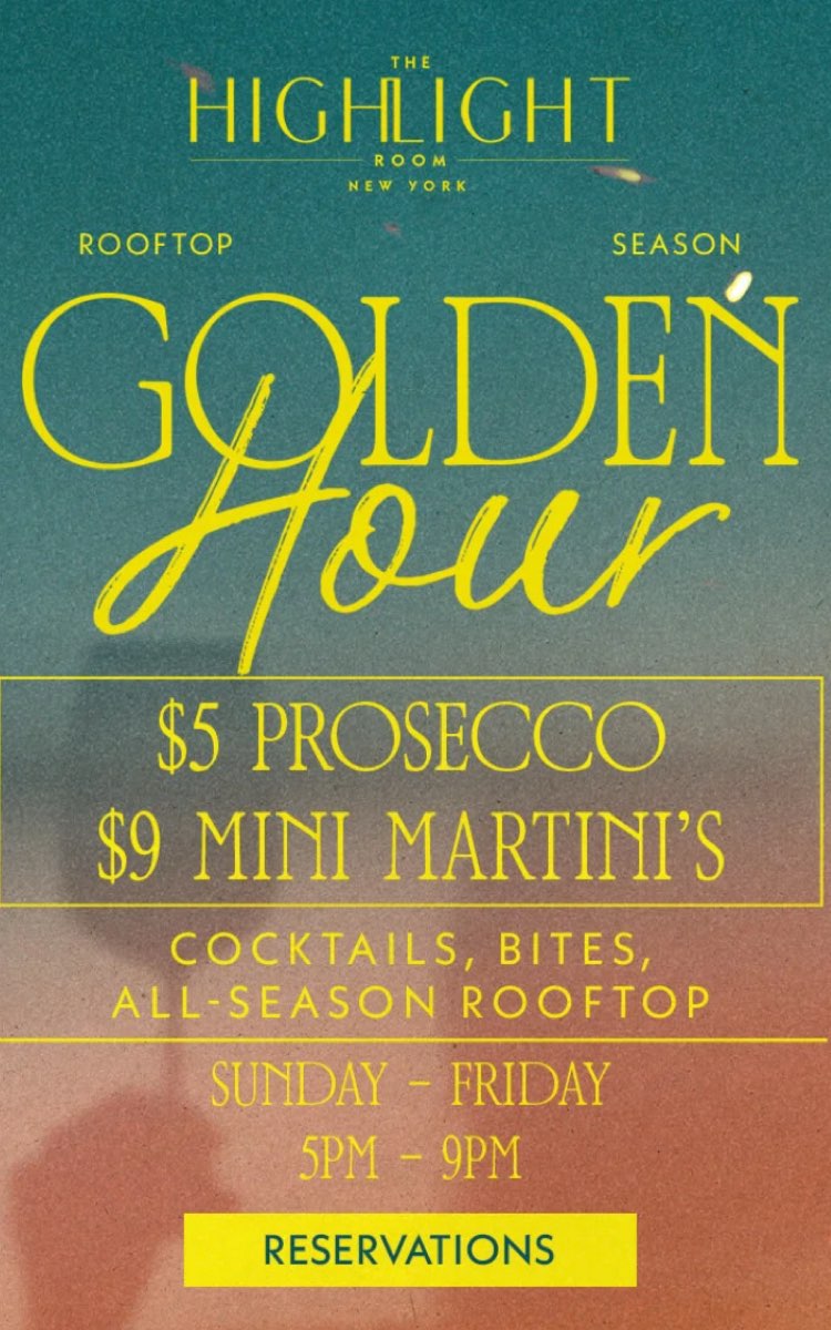 Happy Hour at The Highlight Room