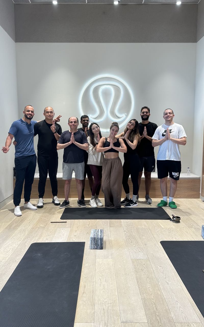 MorningYoga flow lululemon, city walk