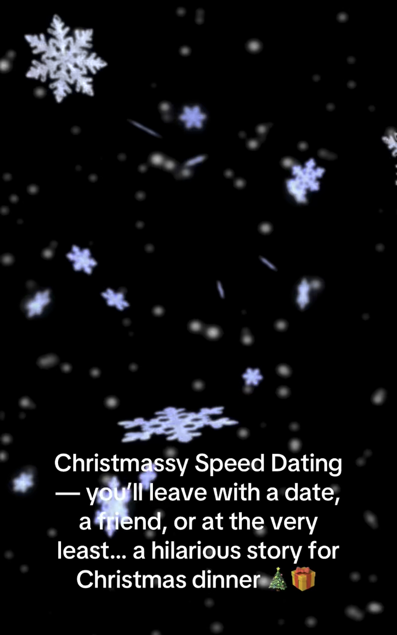 Christmas Speed Dating & Mixer – Age 30-49