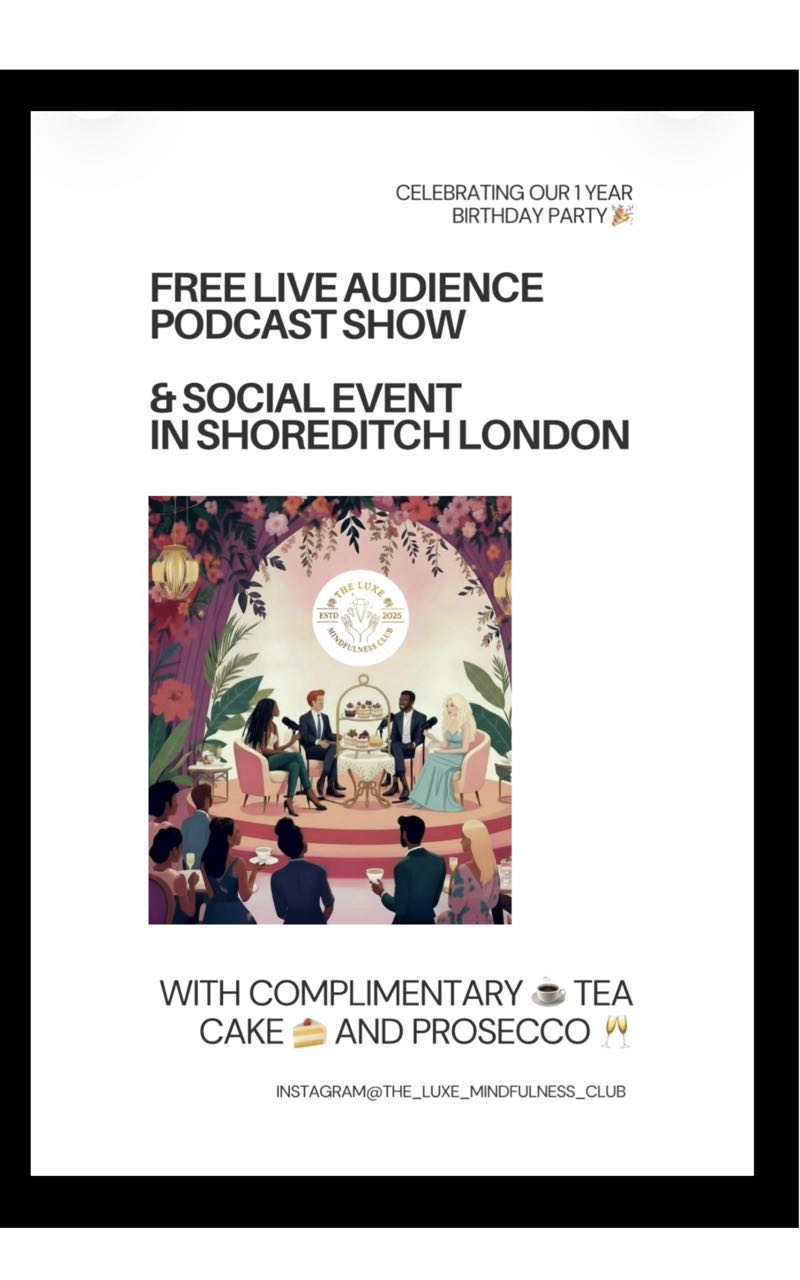 WITH COMPLIMENTARY TEA ☕️ CAKE 🍰
AND PROSECCO 🥂