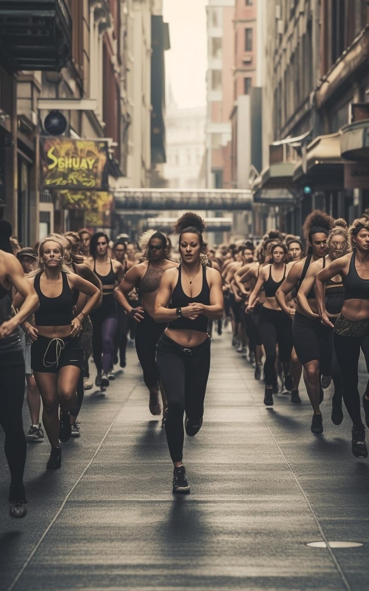 Fitness Flash Mob in Hollywood