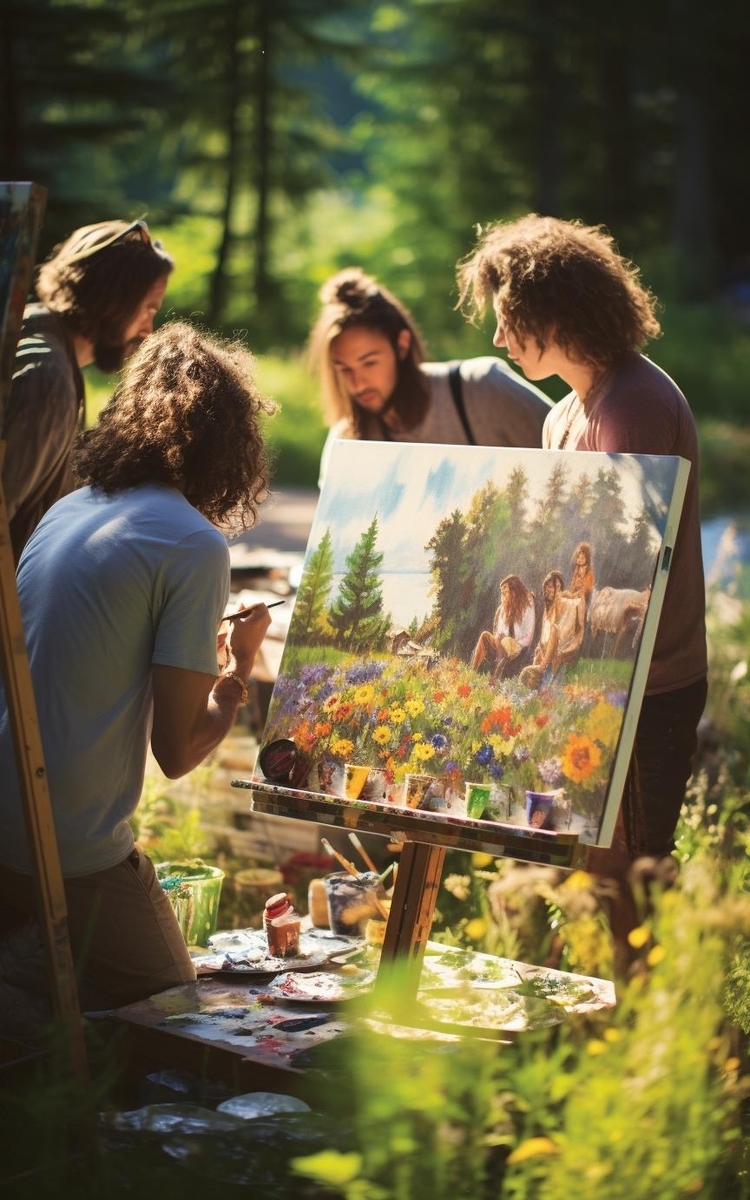 Outdoor Painting Session