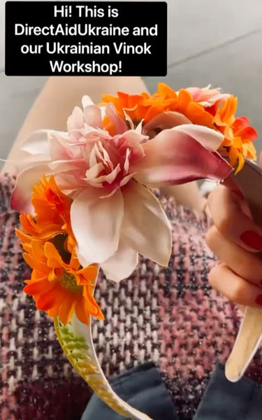 Ukrainian Flower Crown Making