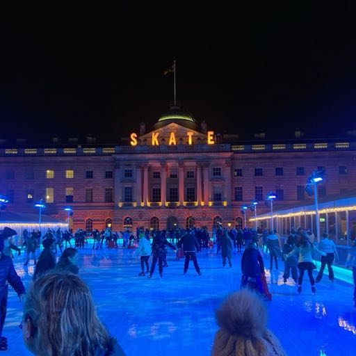 Ice skating ⛸️ in Battersea / Winter wonderland